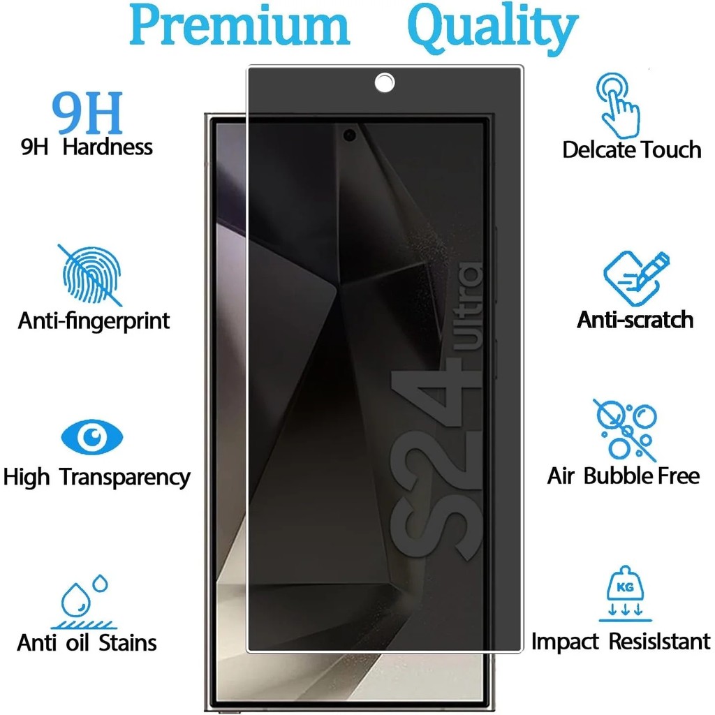 Bzontech Samsung S24 Ultra Uyumlu Hayalet Ekran Koruyucu Gizli Privacy - -- - Galaxy S24 Ultra Cep Telefonu Ekran Koruyucusu Fiyatı
