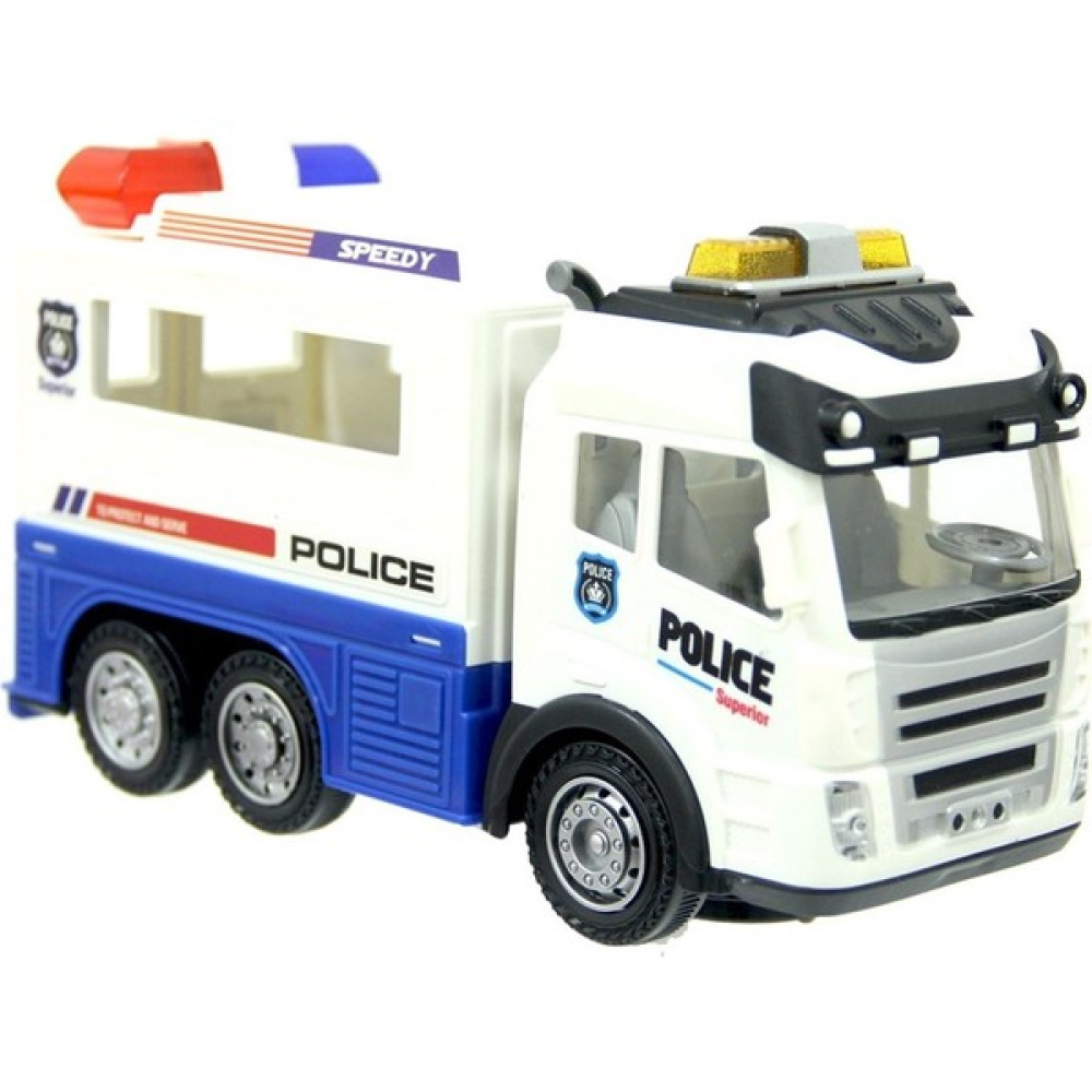 C Toys Işıklı Sesli ve Pilli Polis Kamyon - Renkli Oyuncak Araç Fiyatı