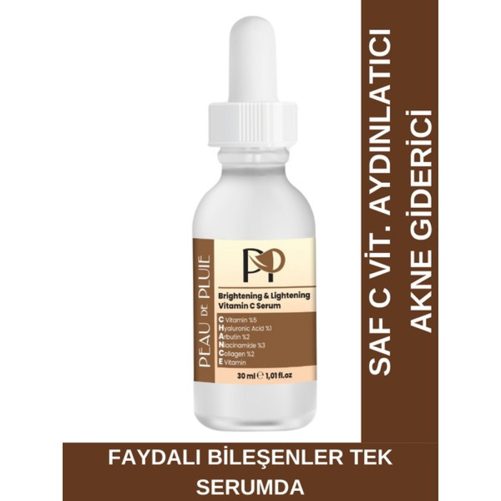 C vitamini, Arbutin, Hyaluronik asit, Niacinamide, E vitamini Cilt Serumu Leke Kremi Fiyatı