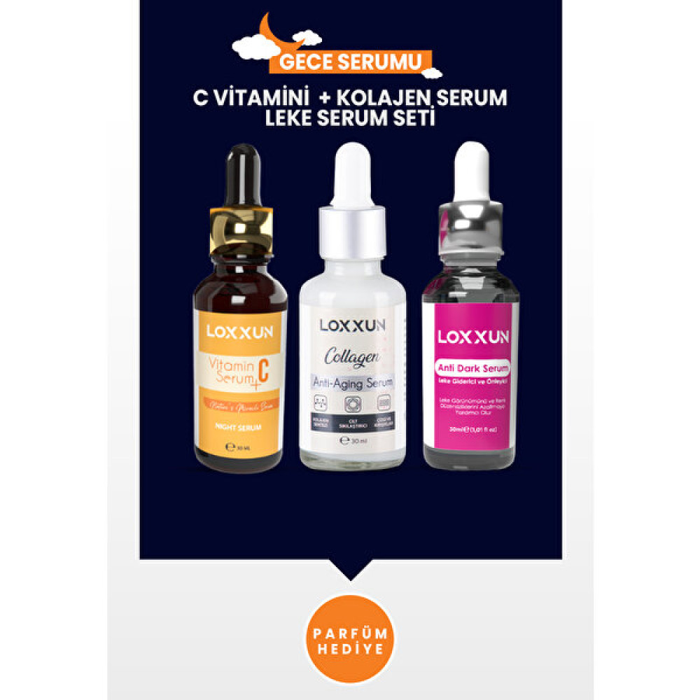 C Vitamini Serum + Kolajen Serum + Leke Serum Seti Cilt ve Yüz Bakımı Fiyatı