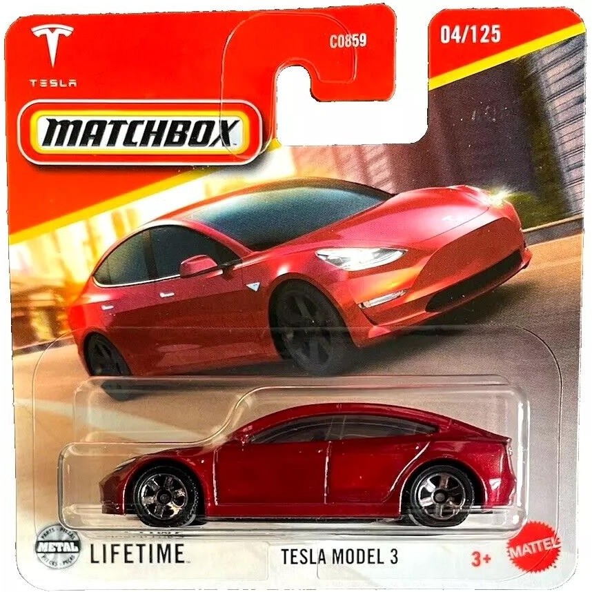 C0859 Matchbox 1:64 Tekli Arabalar Tesla Model 3 JBR41 - Renkli Diğer Fiyatı