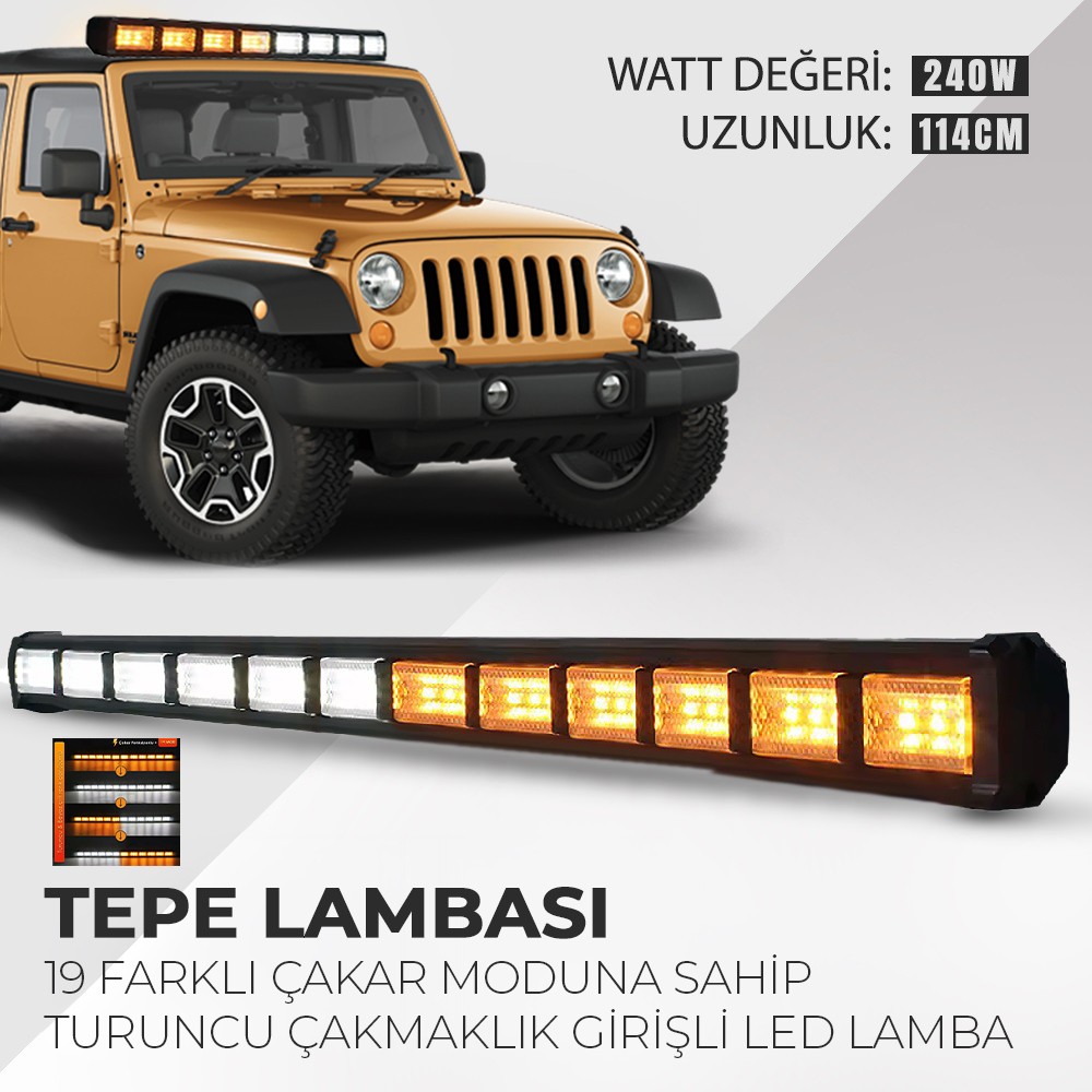 C9 Cama Çakar Beyaz Turuncu LED Flaş Çakmaklık Girişli 114 Cm 19 Mod Araç Içi Ön Arka Panel Araç Dışı Tepe Izgara Acil Ikaz Sinyal Uyarı Yönlendirm... SSD / Solid State Drive Fiyatı