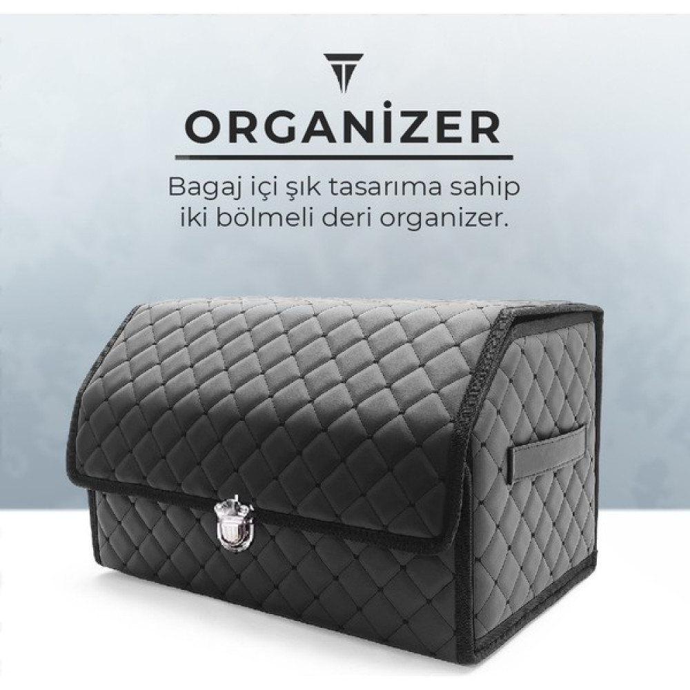 C9 Universal Bagaj Düzenleyici Klipsli Çift Bölmeli Organizer Çanta Oto Teypleri Fiyatı