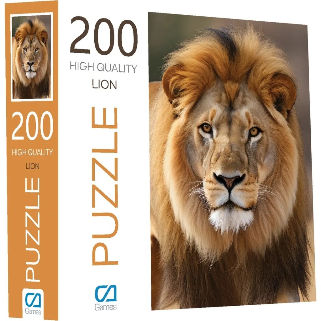 Ca Games Aslan 200 Parça 2,2mm Kalınlık 34X48CM Profesyonel Hobi Puzzle Yapboz Serisi Anne Bebek Oyuncak Fiyatı