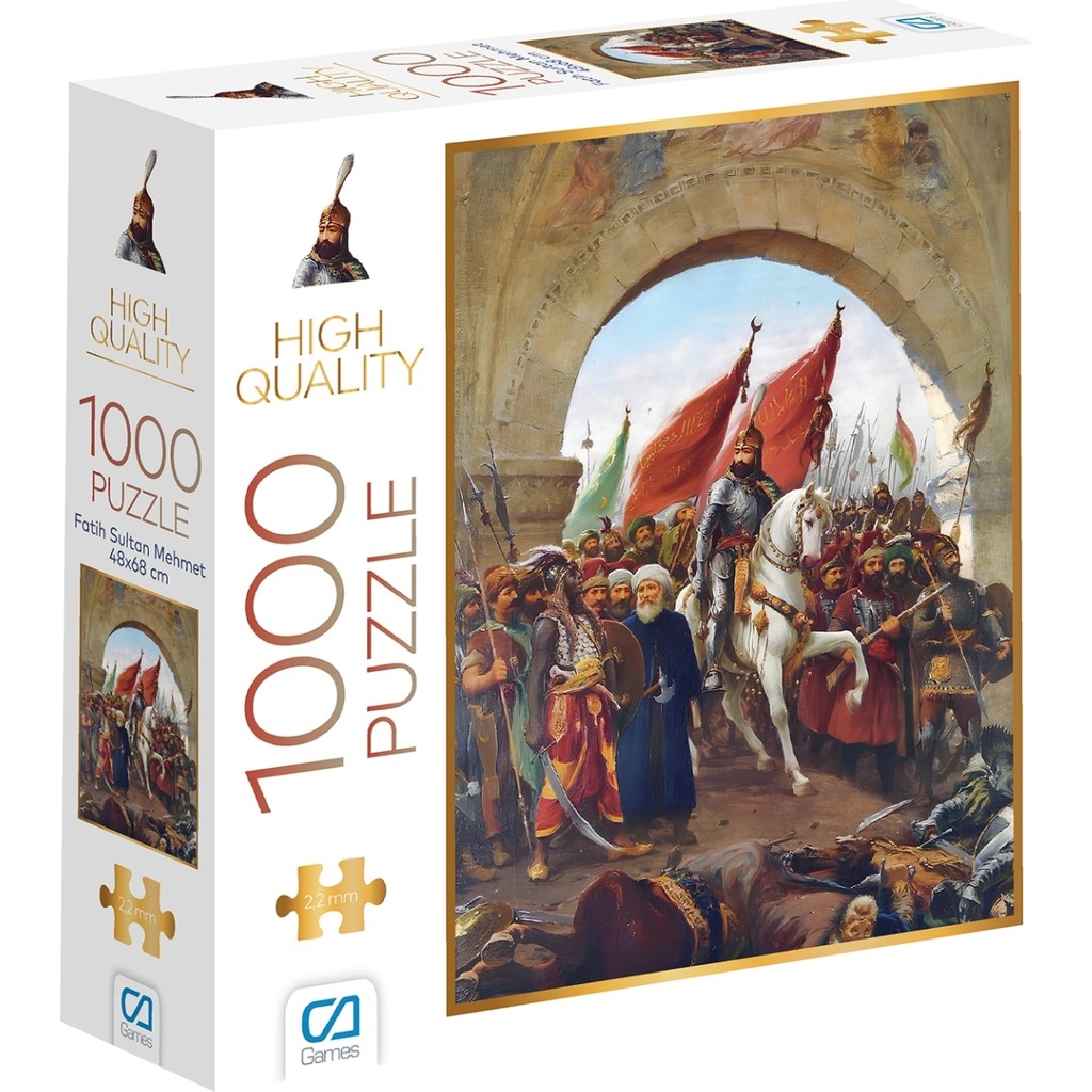 Ca Games Fatih Sultan Mehmet 1000 Parça 2,2 mm Kalınlık 48 x 68 cm Eğlenceli Tasarım Hobi Yapboz 6+ Yaş İçin Diğer Fiyatı