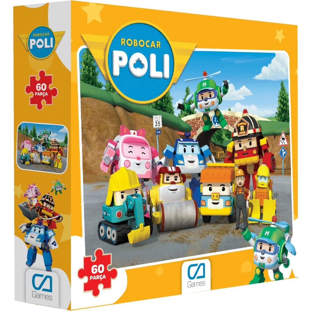 Ca Games Robocar Poli Lisanslı 60 Parça 34X24CM Çocuk Puzzle Yapboz Serisi Anne Bebek Oyuncak Fiyatı