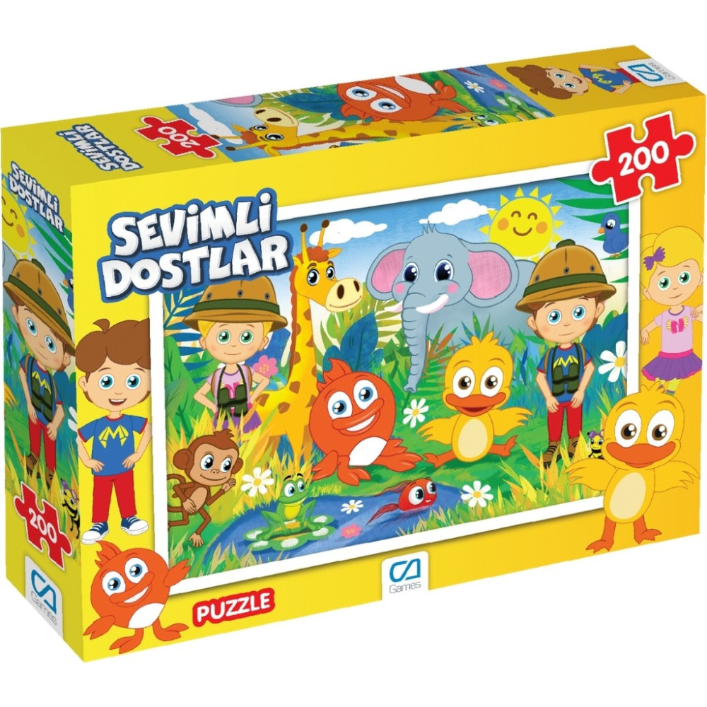 Ca Games Sevimli Dostlar Lisanslı 200 Parça 33X48CM Çocuk Puzzle Yapboz Serisi Anne Bebek Oyuncak Fiyatı