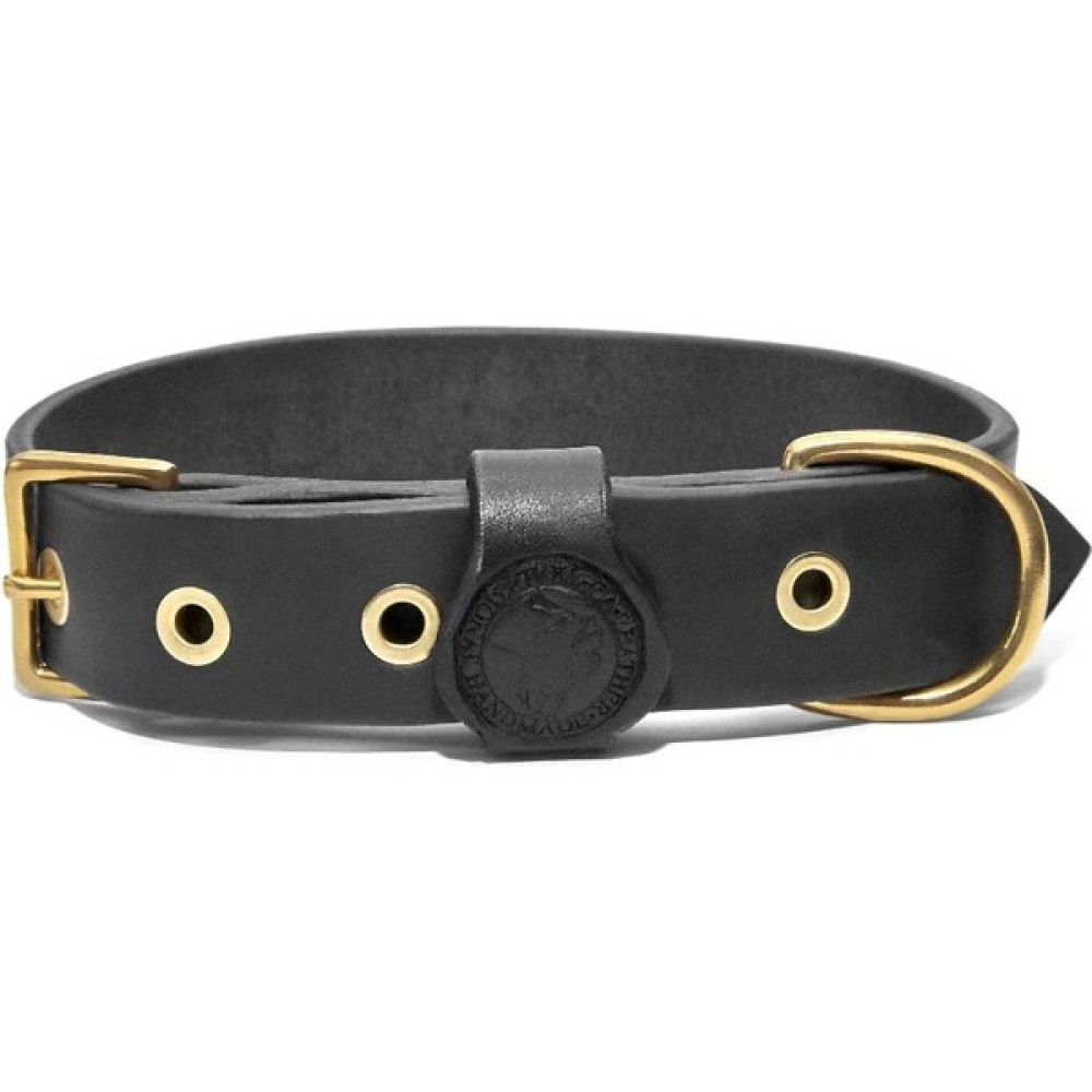 Ca-Leather Dakota - Deri Köpek Boyun Tasması - L - Siyah Evcil Hayvan Ürünleri Fiyatı
