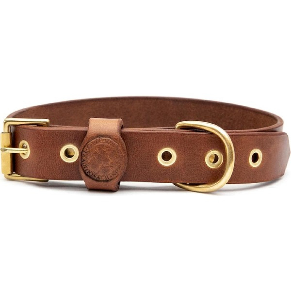 Ca-Leather Dakota - Deri Köpek Boyun Tasması - M - Taba Evcil Hayvan Ürünleri Fiyatı
