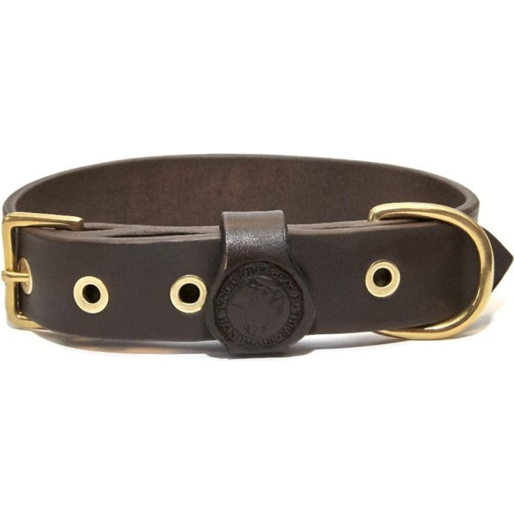 Ca-Leather Dakota - Deri Köpek Boyun Tasması - S - Kahverengi Evcil Hayvan Ürünleri Fiyatı