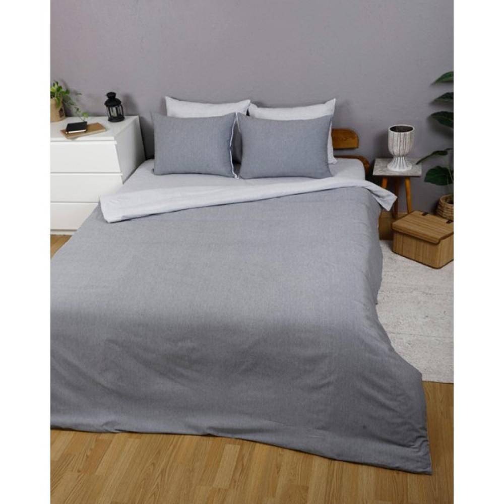 Ca-Sa Tekstil Tek Kişilik Nevresim Takımı - Gri - 160 x 240 cm Nevresim Takımı Fiyatı