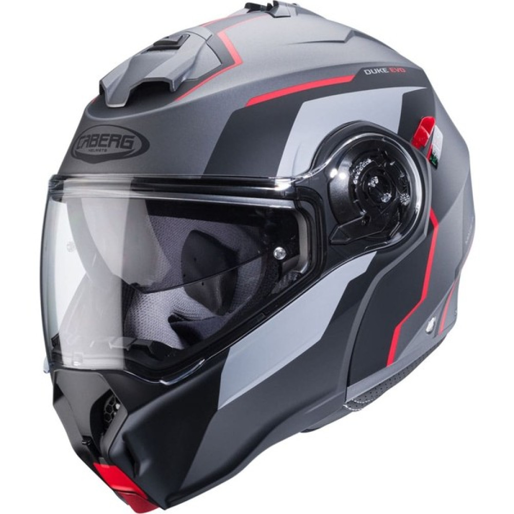 Caberg Duke Evo Move mt Gn Met-Blk-Red Motosiklet Çene Açılır Kask - S Motorsiklet Kaskları Fiyatı
