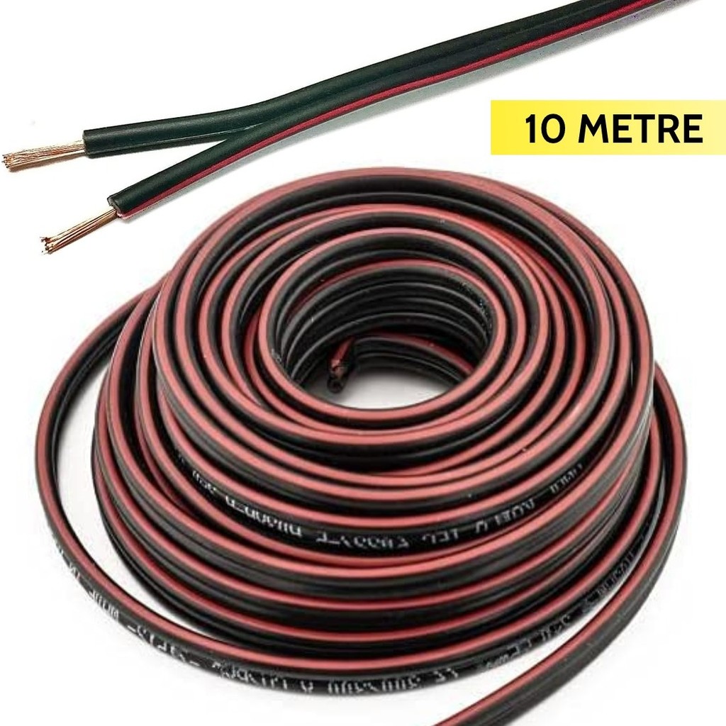 Cable Cable 2x0,75 Hoparlör Veya Güç Kablosu Cca Kordon (Siyah) - 10 Metre Elektrik ve Aydınlatma Fiyatı