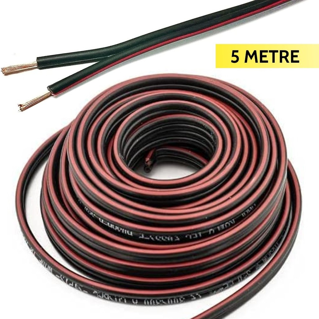 Cable Cable 2x0,75 Hoparlör Veya Güç Kablosu Cca Kordon (Siyah) - 5 Metre Elektrik ve Aydınlatma Fiyatı