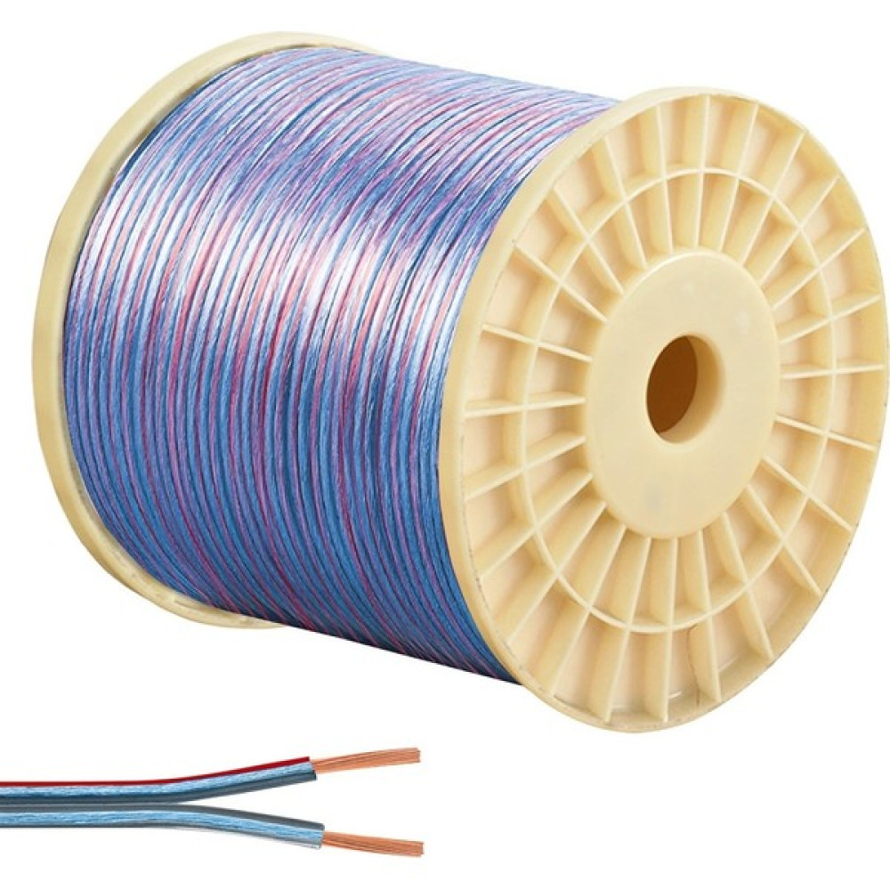 Cable Cable Makaralı Kordon Hoparlör Kablosu 2 x 1.5 mm Mavi Şeffaf 150 mt Cablecable Ses Kablosu Fiyatı