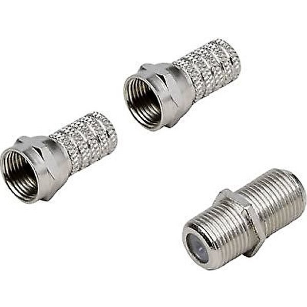 Cablemaster F Konnektör + F Ara 2 Adet F Konnektör 1 Adet F Ara Seti Uydu Alıcısı Aksesuarları Fiyatı