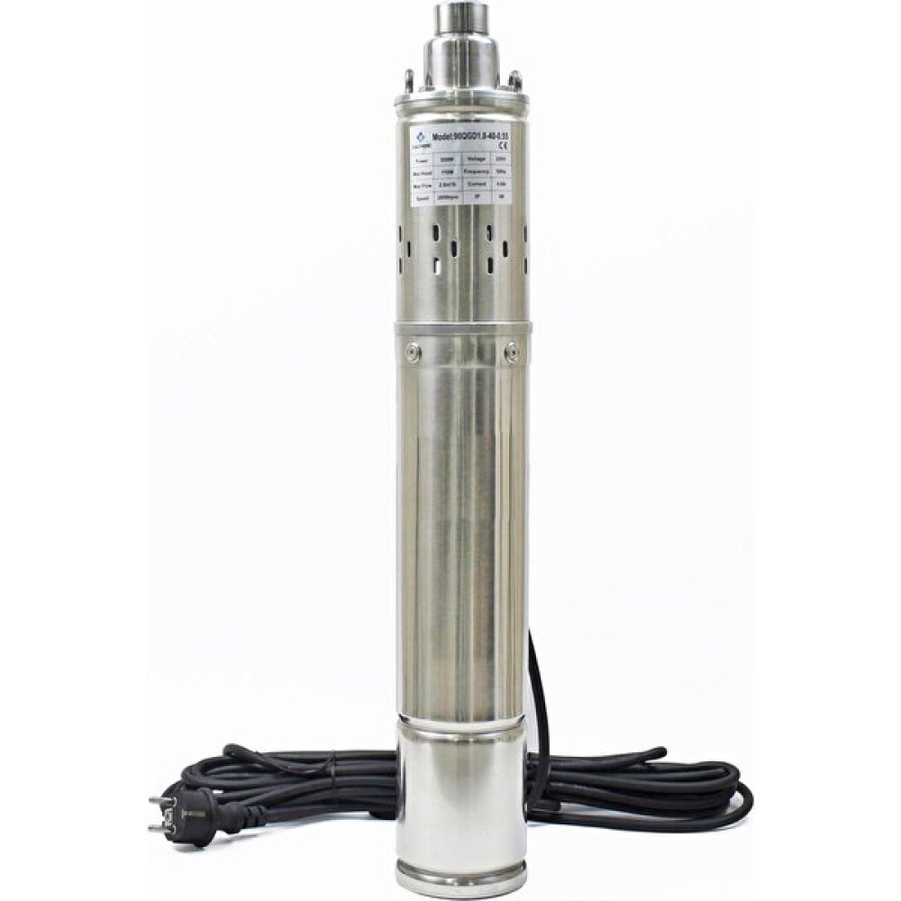 Cacheng 3.5'' 90 mm Dış Çap Derin Kuyu Dalgıç Pompa 10 Metre Kablolu 550 Watt 110 Mss 2.6 M³/h Su Motoru Fiyatı