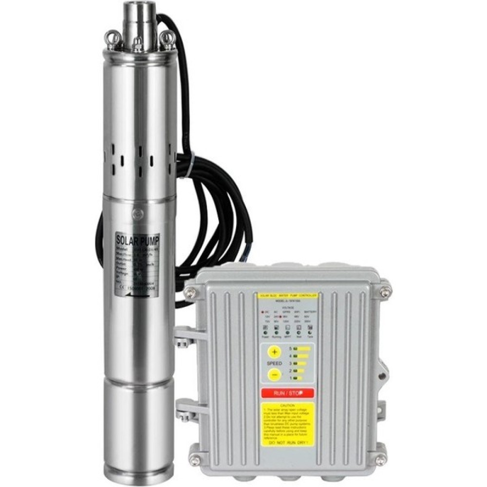 Cacheng 72 Volt Dc Solar Güneş Enerjili Dalgıç Pompa 70MM Dış Çap 1000 Watt Panolu 100 Mss 3.6 M³/h Oto Boyaları Fiyatı