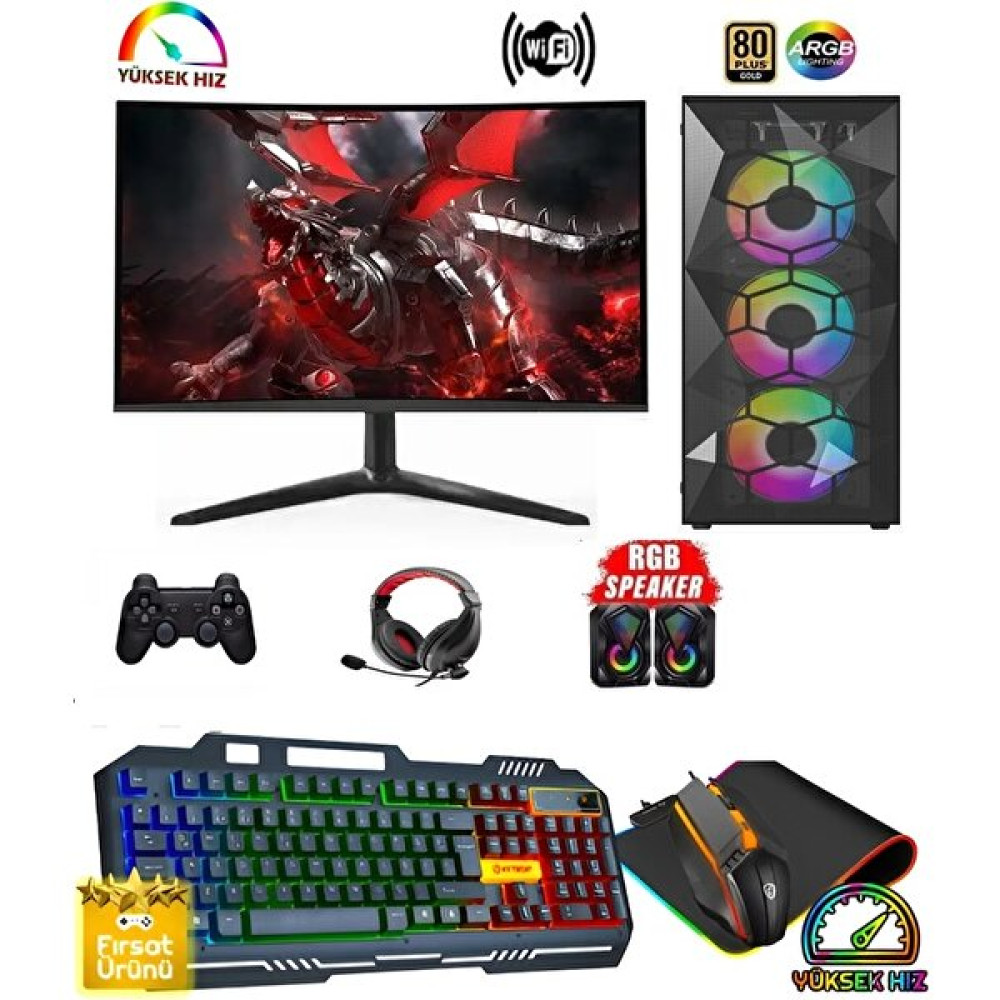 Cachex Lord Ryzen 5 5600 16GB Ddr4 512 GB M.2 Nvme Rx 6600 8gb 24'' Masaüstü Oyuncu Bilgisayarı Masaüstü Bilgisayar Fiyatı