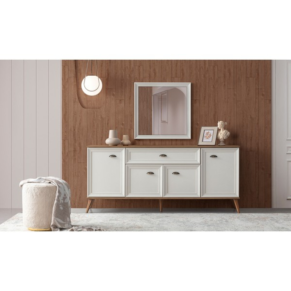 Cadde Yıldız Caddeyıldız Bade Konsol - 234 x 79 x 50 cm - Ekru Konsol Mobilya Fiyatı