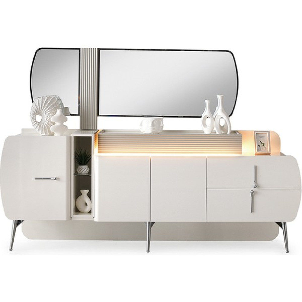 Cadde Yıldız Caddeyıldız Craft Konsol - 208 x 82 x 46 cm - Ekru Konsol Mobilya Fiyatı