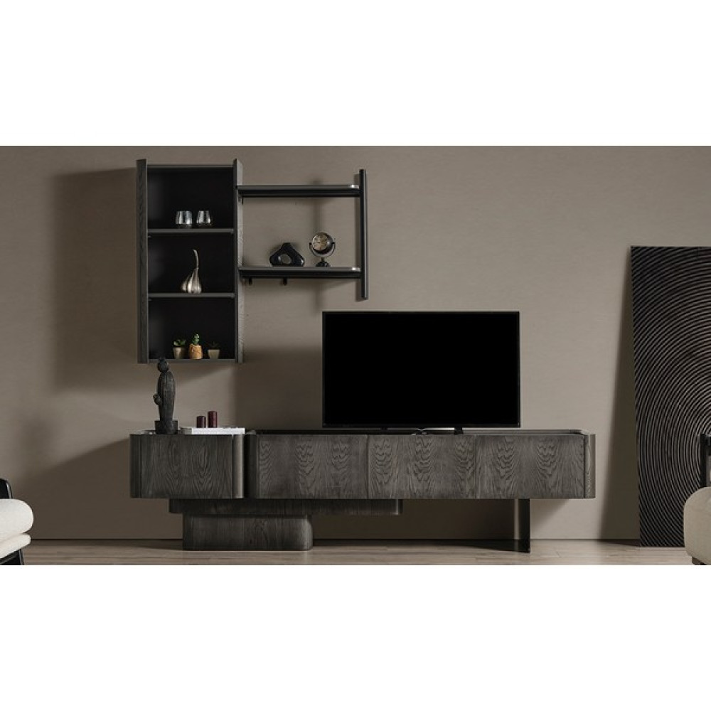 Cadde Yıldız Caddeyıldız Woody Tv Ünitesi - Antrasit Tv Ünitesi / Sehpası Fiyatı