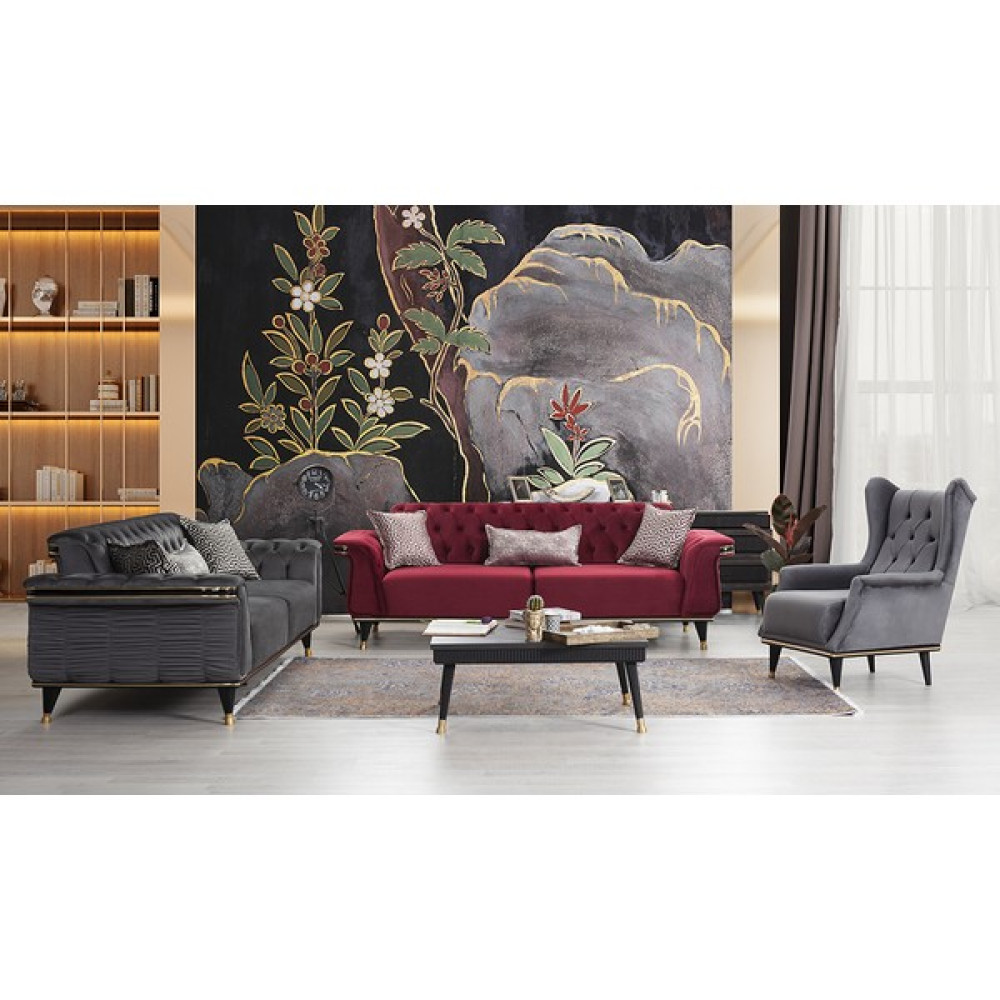 Cadde Yıldız Pars Luxury Koltuk Takımı - Gri Koltuk Takımı / Seti Fiyatı