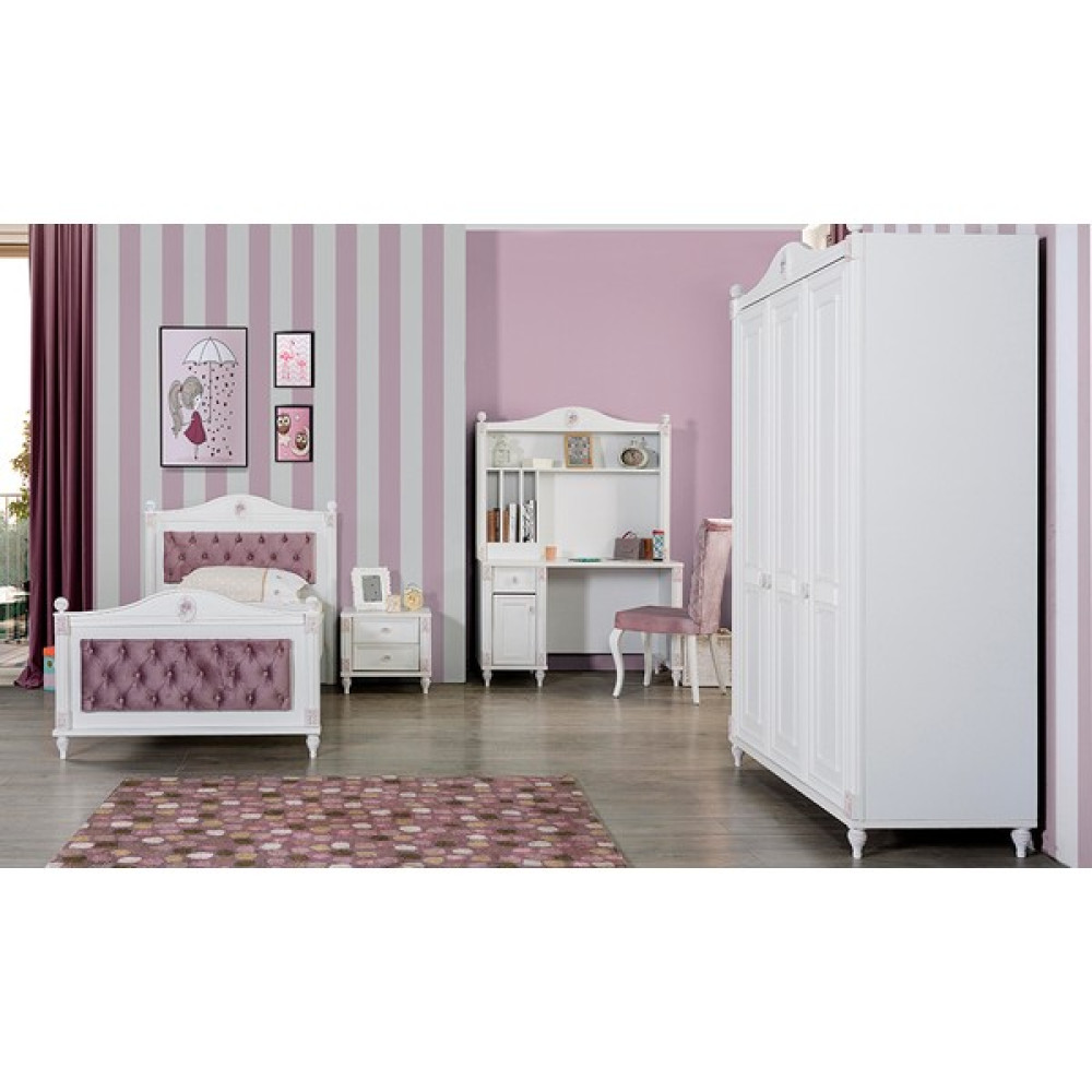 Cadde Yıldız White Romantic 4 Kapılı Genç Odası Genç Odası Takımı / Seti Fiyatı