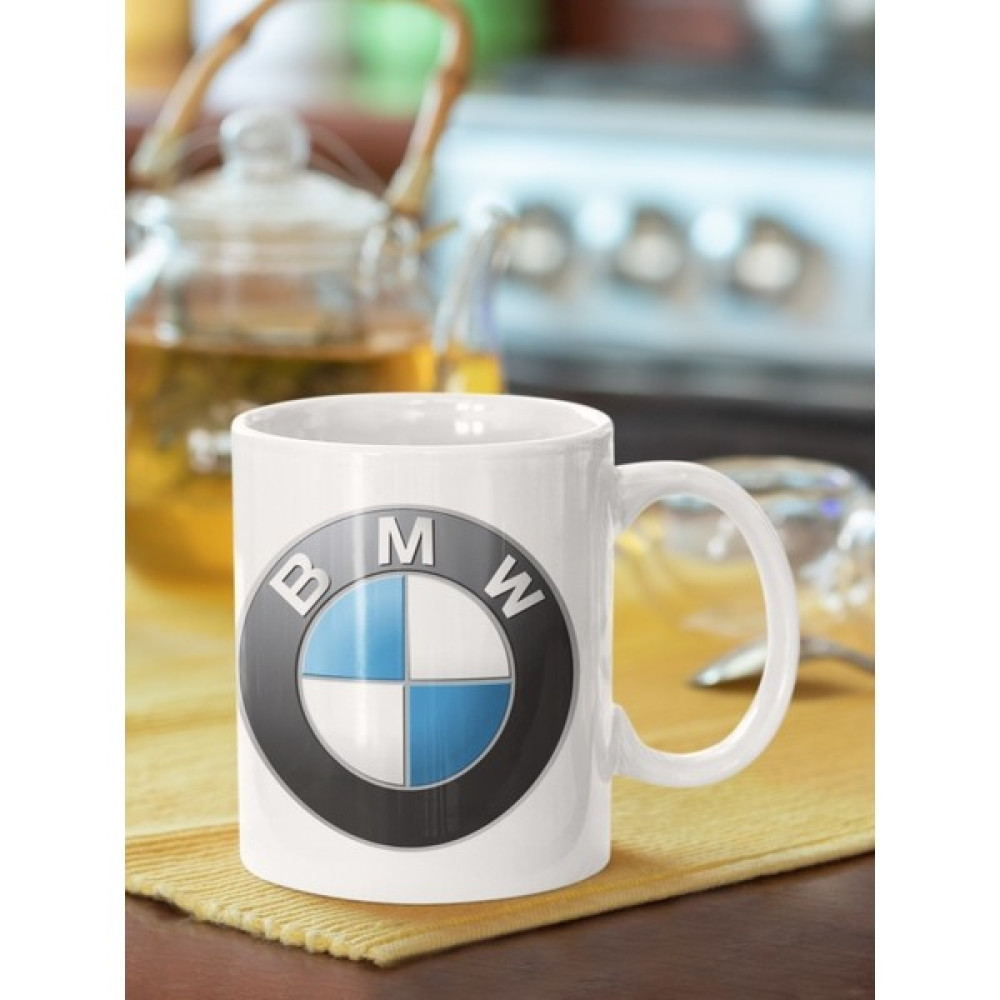 Cadde216 Bmw Logo Baskılı Porselen Kupa Bardak Fincan / Bardak / Kahve Takımı Fiyatı