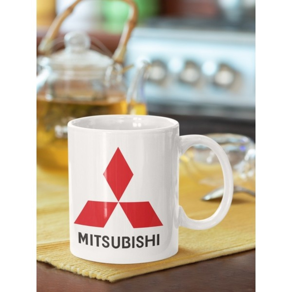 Cadde216 Mitsubishi Logo Baskılı Porselen Kupa Bardak Fincan / Bardak / Kahve Takımı Fiyatı