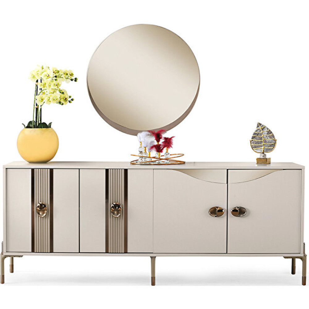 Caddeyıldız Burgaz Konsol - 200 x 80 x 43 cm - Krem Rengi Konsol Mobilya Fiyatı