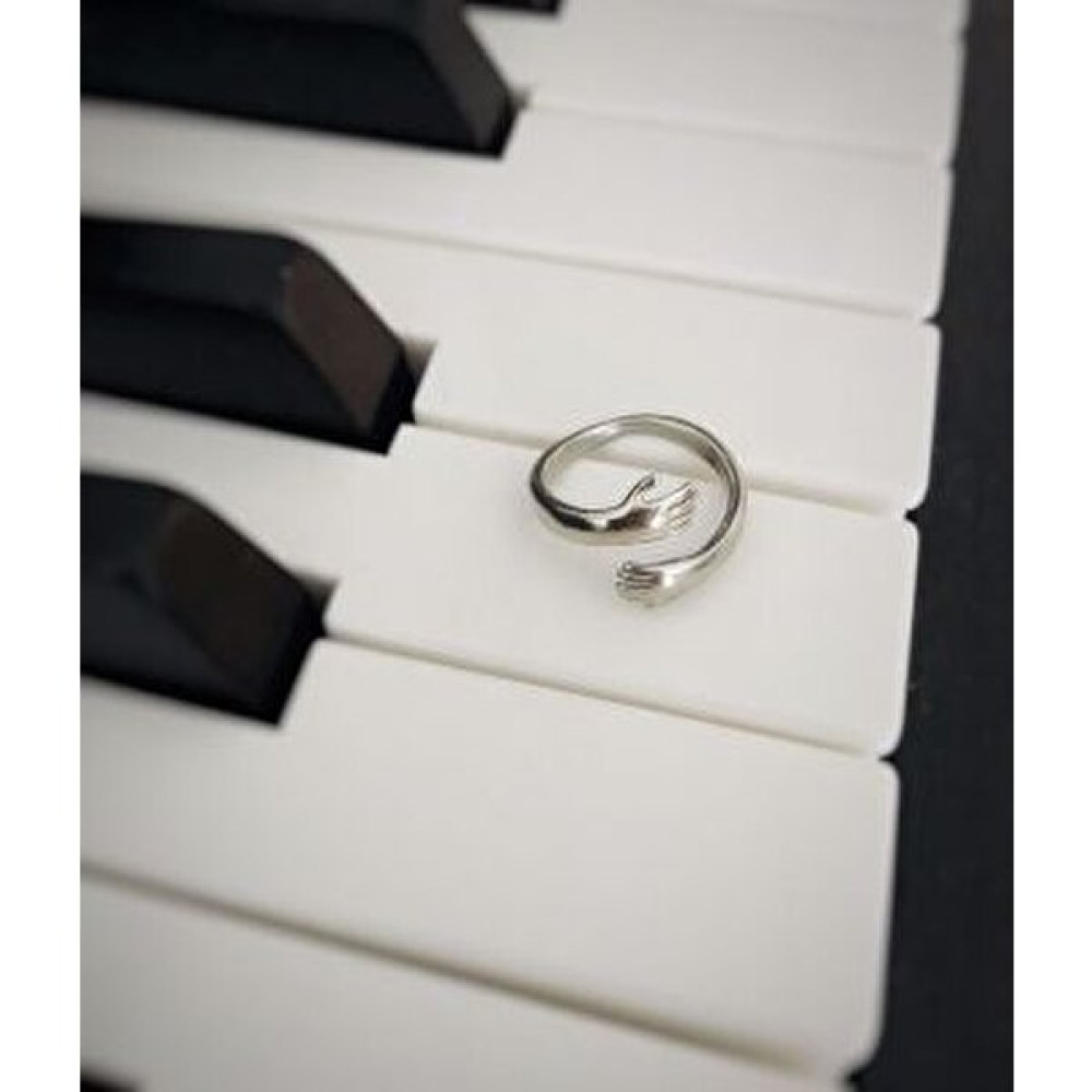 Cadeau Jewellery Sarılan El Yüzük 925 Ayar Gümüş Hug Yüzük - Standart Gümüş Yüzük Fiyatı