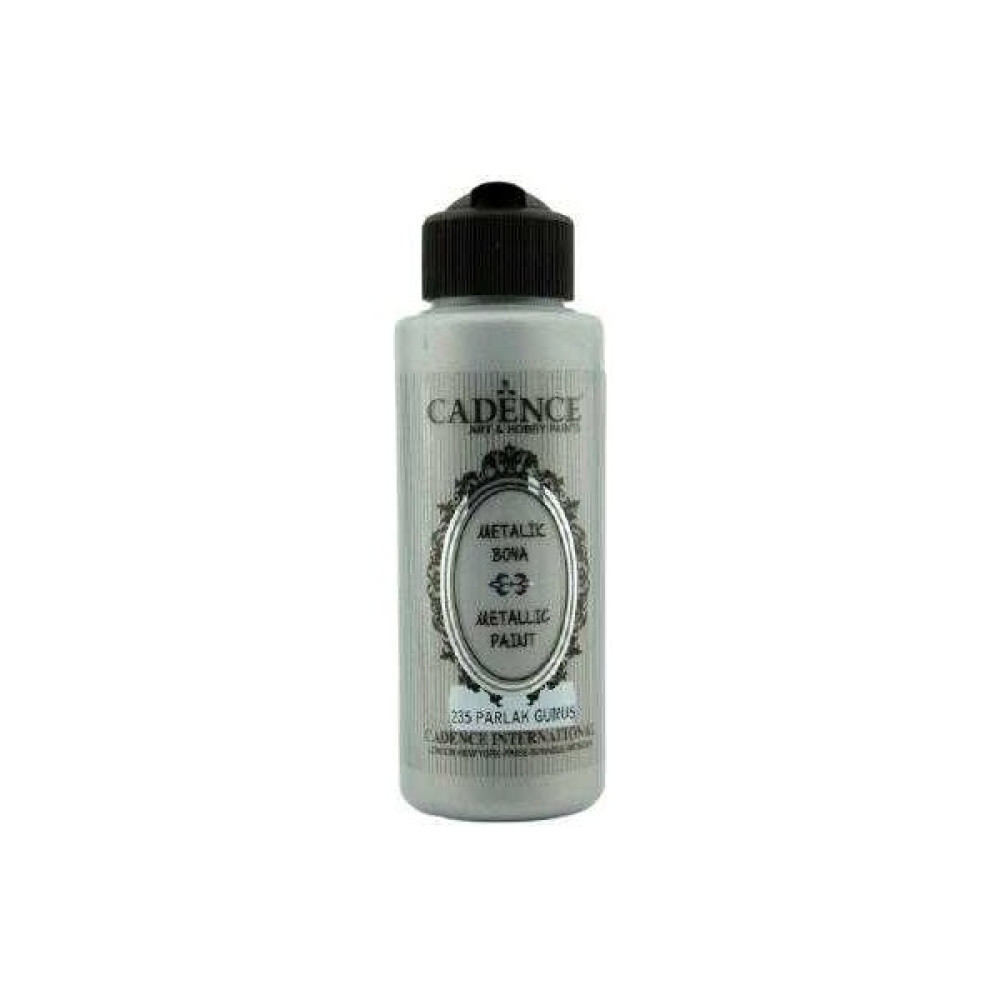 Cadence 235 Parlak Gümüş Metalik Sedefli Akrilik Boya 120 ml Akrilik Boya Fiyatı