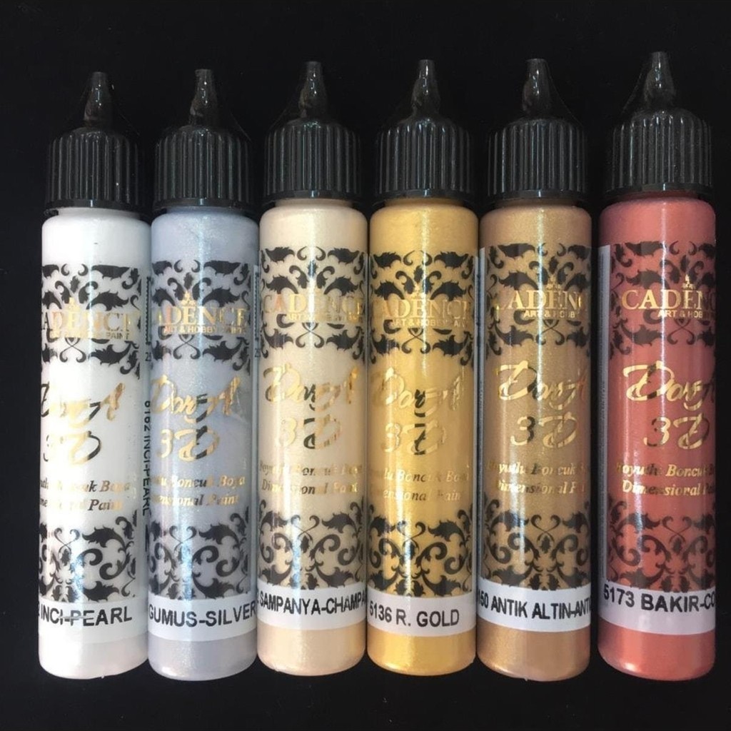Cadence 3D Boncuk Boya 6 Lı Set-1 / Boyutlu Boya 25 ml x 6 Adet 3D Boncuk Boya Set - Boyutlu Boya 2 Boncuk Boya Fiyatı