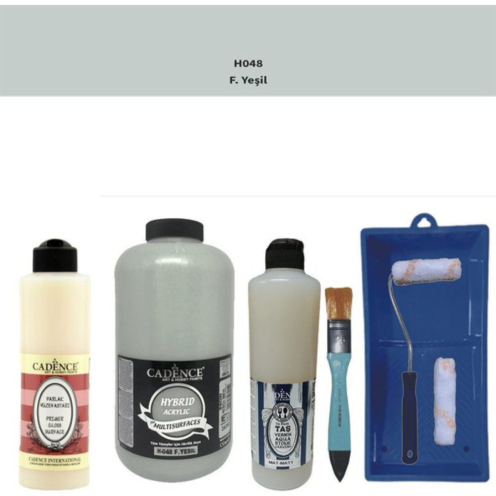 Cadence Banyo Mutfak - Multi H - 048 F yeşil 2000 ml Par Yüzey Ast 500 ml Taş Vernik Mat 500 ml Satenruloset Oto Boyaları Fiyatı