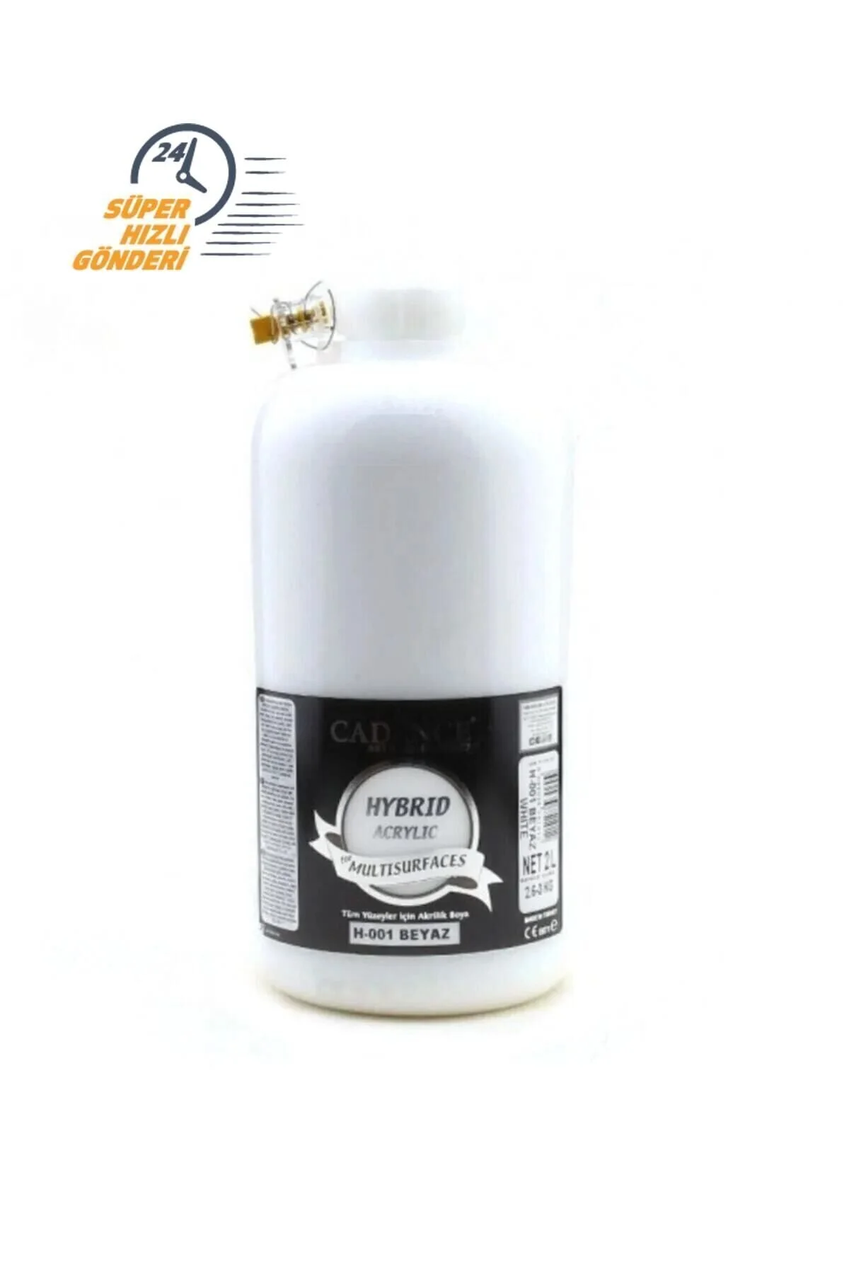 Cadence Boya Beyaz 2 Litre Multisurface Hybrid Akrilik Boya H-001 Beyaz-mobilya Dolap Yenileme Boyası" Akrilik Boya Fiyatı