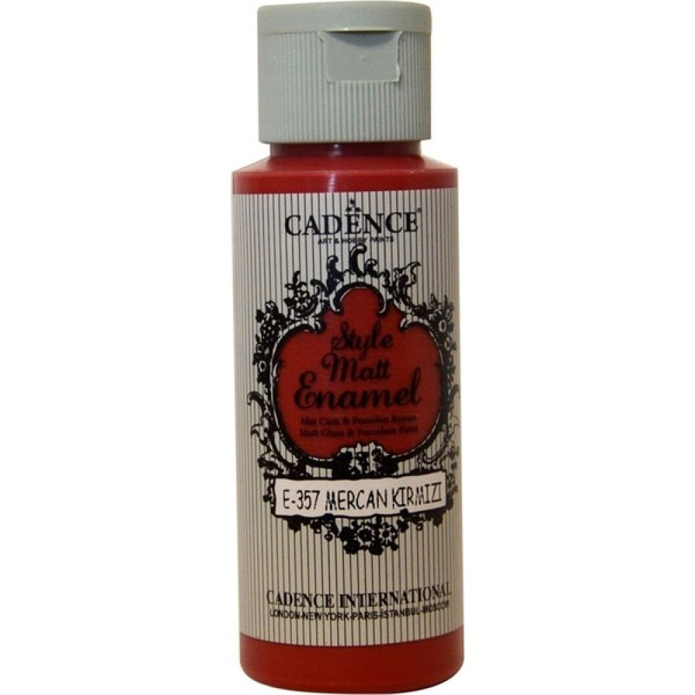 Cadence Enamel Cam Boyası 357 Mercan Kırmızı 59 ml Akrilik Boya Fiyatı