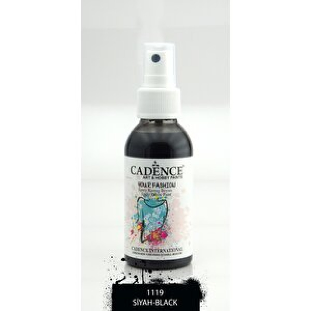 Cadence Kumaş Sprey Boya 1119 Si̇yah 100ml Kumaş Boyası Fiyatı