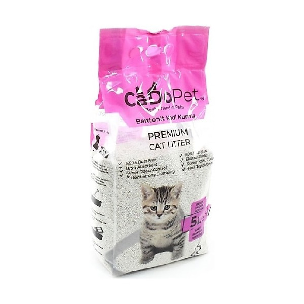 Cado Pet 10 Litre Premium Bentonit Kedi Kumu Bebek Pudralı Evcil Hayvan Ürünleri Fiyatı