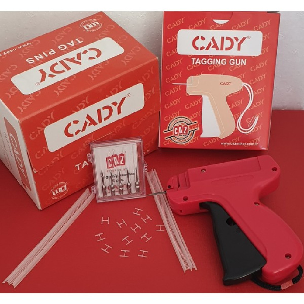 Cady 5 mm Naylon T-End Gelinlik KILÇIĞI(10.000 Adet) - 901X Tabanca(1 Adet) ve 5li Iğne Seti Etiket Makinesi Fiyatı
