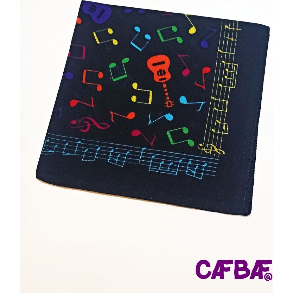 Caf Baf Cafbaf Kare Bandana Müzik MODEL.8517 - Siyah Diğer Fiyatı