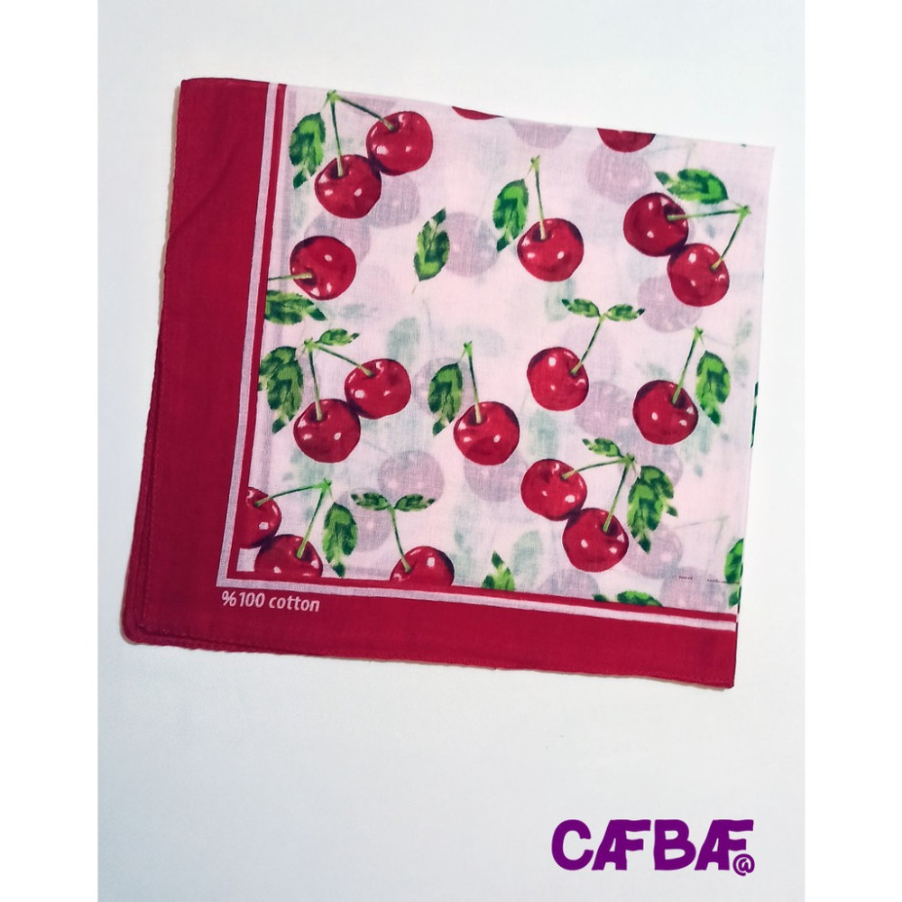 Cafbaf Fular Bandana Kirazlar MODEL.8508 Diğer Fiyatı