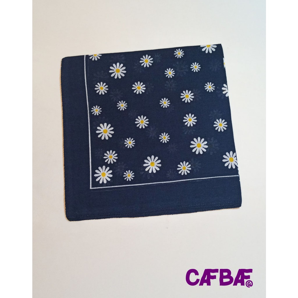 Cafbaf Kare Bandana Papatya - Lacivert Diğer Fiyatı