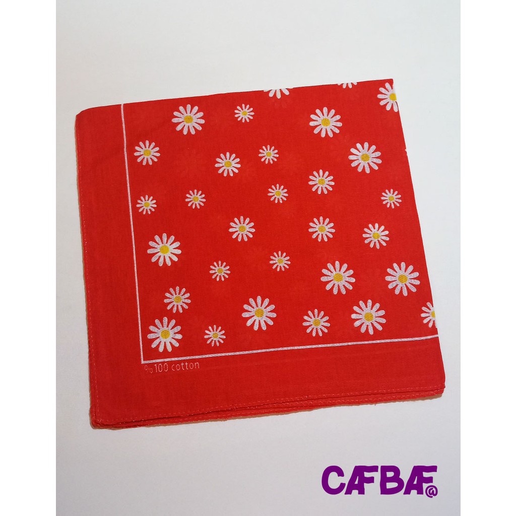 Cafbaf Kare Bandana Papatya - Turuncu Diğer Fiyatı
