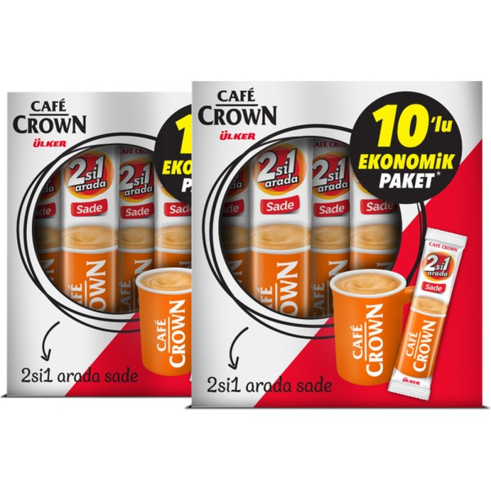 Cafe Crown 2'si 1 Arada 11 Gr. x 10 Adet x 2 Kutu - 220 gr Kahve Fiyatı