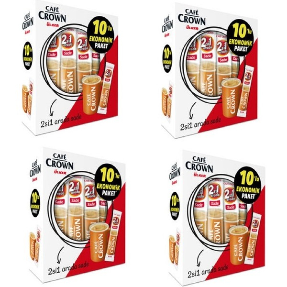 Cafe Crown 2si1 Sade 10 x 11 gr x 4 Paket Kahve Fiyatı