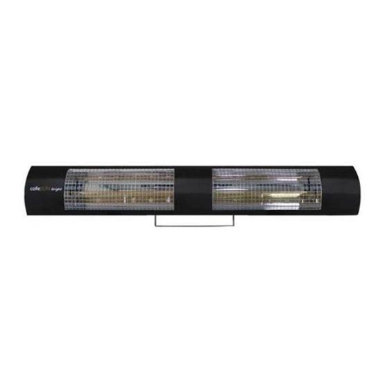 CafeSun KS-2600 Uzun 2x1500W Yatay Dış Mekan Isıtıcı Isıtıcılar Fiyatı
