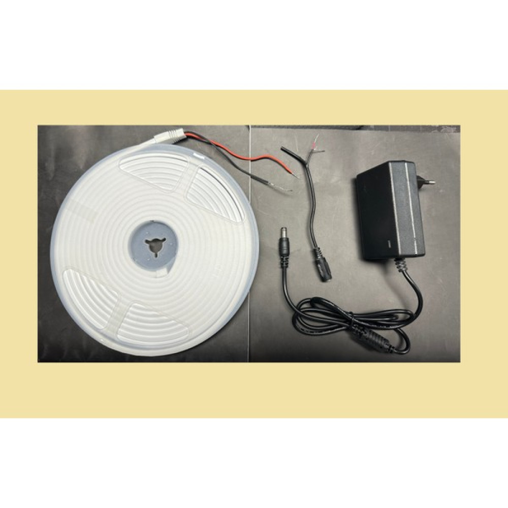 Çağatay Elektrik Neon Set Günışığı 12 Volt Tabela Esnek Neon LED Dış Mekan+5 Amper Jacklı Plastik Trafo+Dişi Jack Led Aydınlatmalar Fiyatı