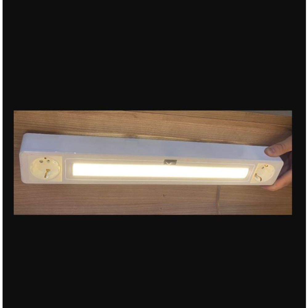 Çağatay Elektrik Uzun Tezgah Altı Armatür Prizli LED Aydınlatma Gün Işığı 3200K - 1 Adet Prizler Fiyatı