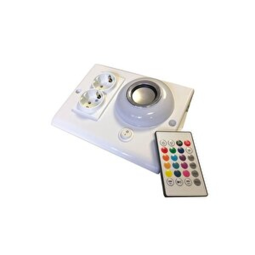 ÇağatayElektrik Müzik Çalar Dolap Ve Tezgah Altı Armatür Rgb Ledli Bluetoothlu Kumandalı Beyaz Ve 3 Mt. Kablolu Prizler Fiyatı